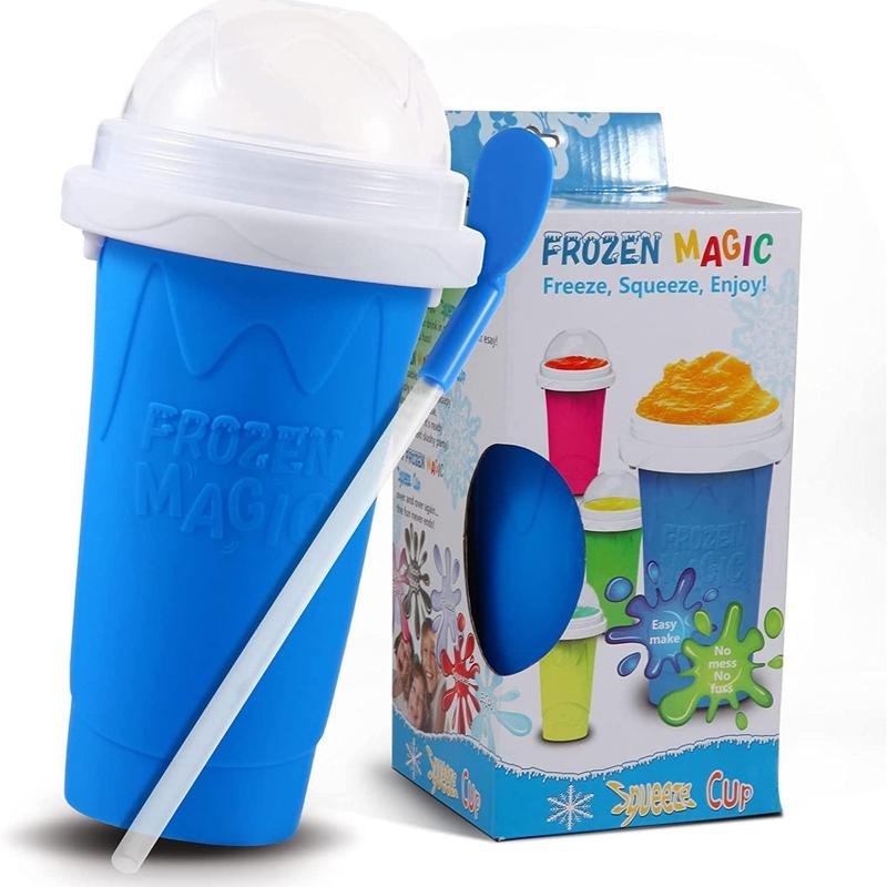Slushy Cup Freeze Squeeze Enjoy Slushie Magic Cup Homemade DIY Gadget